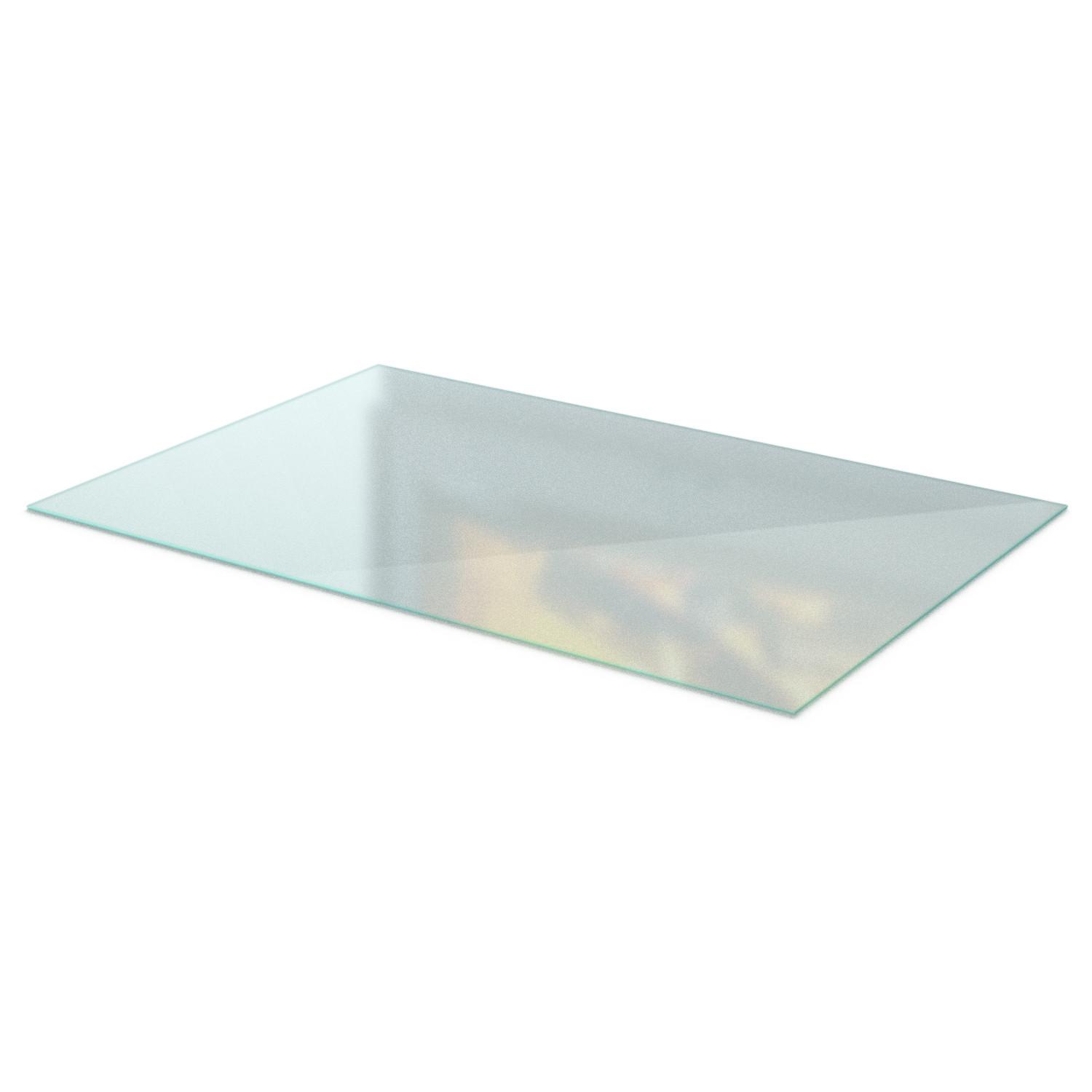 GLASBODENPLATTE für Kaminofen 60x40 cm – Milchglas Optik - Transparent, Glas (60/40/0.4cm) - TULUP