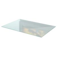 GLASBODENPLATTE für Kaminofen 60x40 cm – Milchglas Optik - Transparent, Glas (60/40/0.4cm) - TULUP