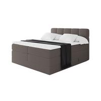 BOXBETT mit Matratze H3/H4 - FAMA KING - 120x200 cm Braun Quelle - Braun, Holzwerkstoff (120/200cm) - ALTDECOR