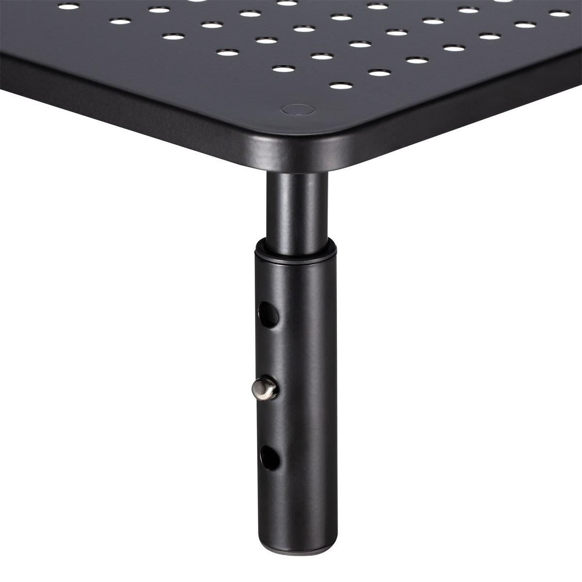 MONITORSTÄNDER HYDE - Schwarz, Metall (23/37/12cm) - CARO-Möbel