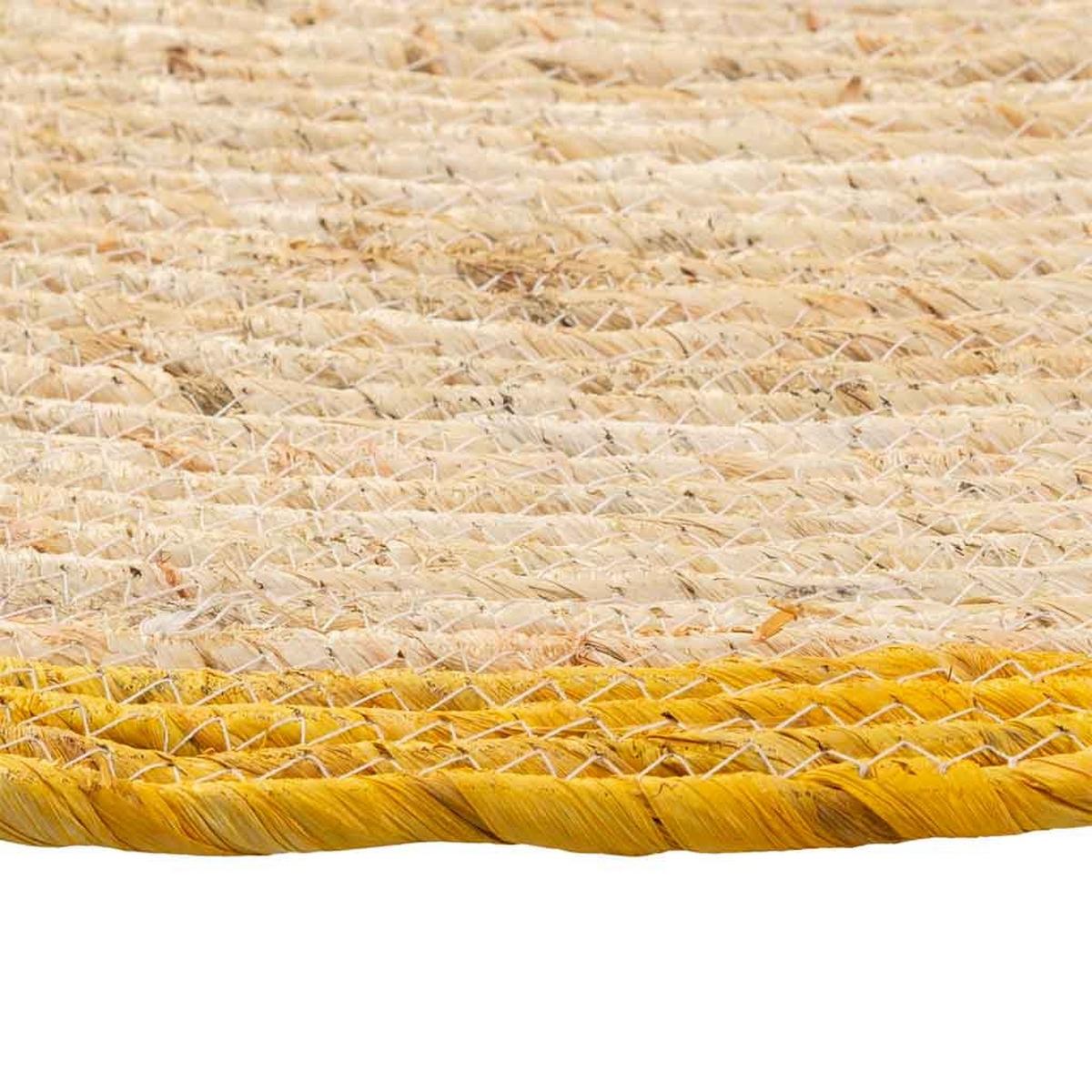 JUTETEPPICH rund, braun, D120x1 cm - Gelb/Naturfarben, Naturmaterialien (120/120cm) - Wanderlust