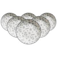 DESSERTTELLER Sendai Blume grau ø 21 cm 6er Set - Grau, Keramik (21cm) - Ritzenhoff Breker