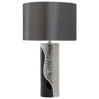 TISCHLAMPE Aiken 30/30/52 cm - Schwarz, Keramik (30/30/52cm) - Beliani