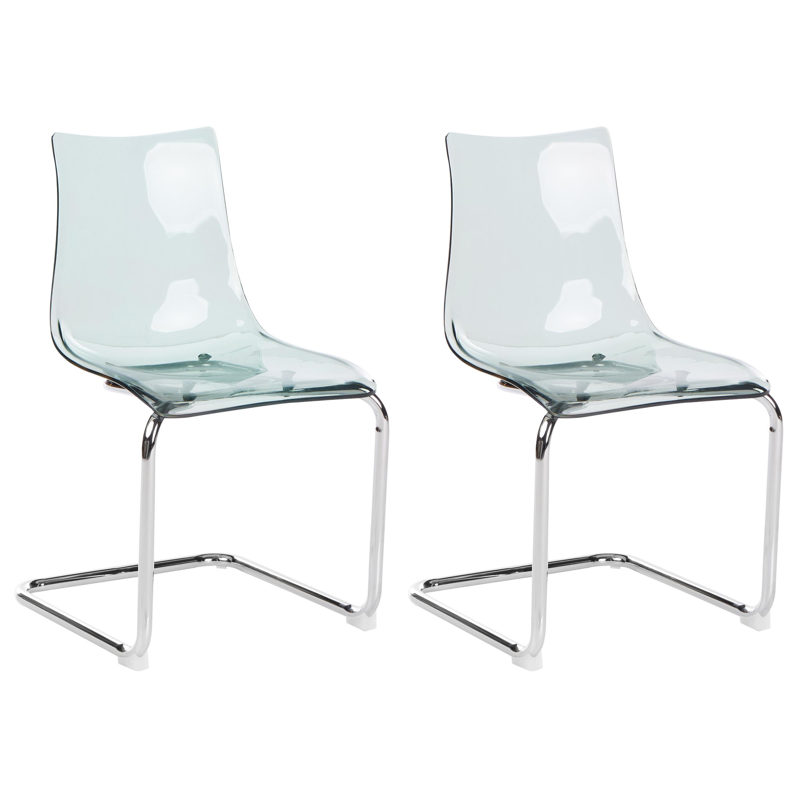 STUHL 2er Set Schwarz Marshall - Schwarz, Kunststoff (48/81/48cm) - Beliani