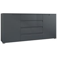 SIDEBOARD Sylt Anthrazit matt - Anthrazit, Holzwerkstoff (166.5/75.5/35cm) - Vladon