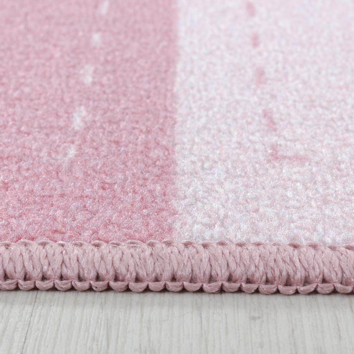 SPIELTEPPICH TRAUN in Rosa, mit Prinzessin-Motiv, 120 x 170 cm - Rosa, Textil (120/170cm) - KADIMA DESIGN