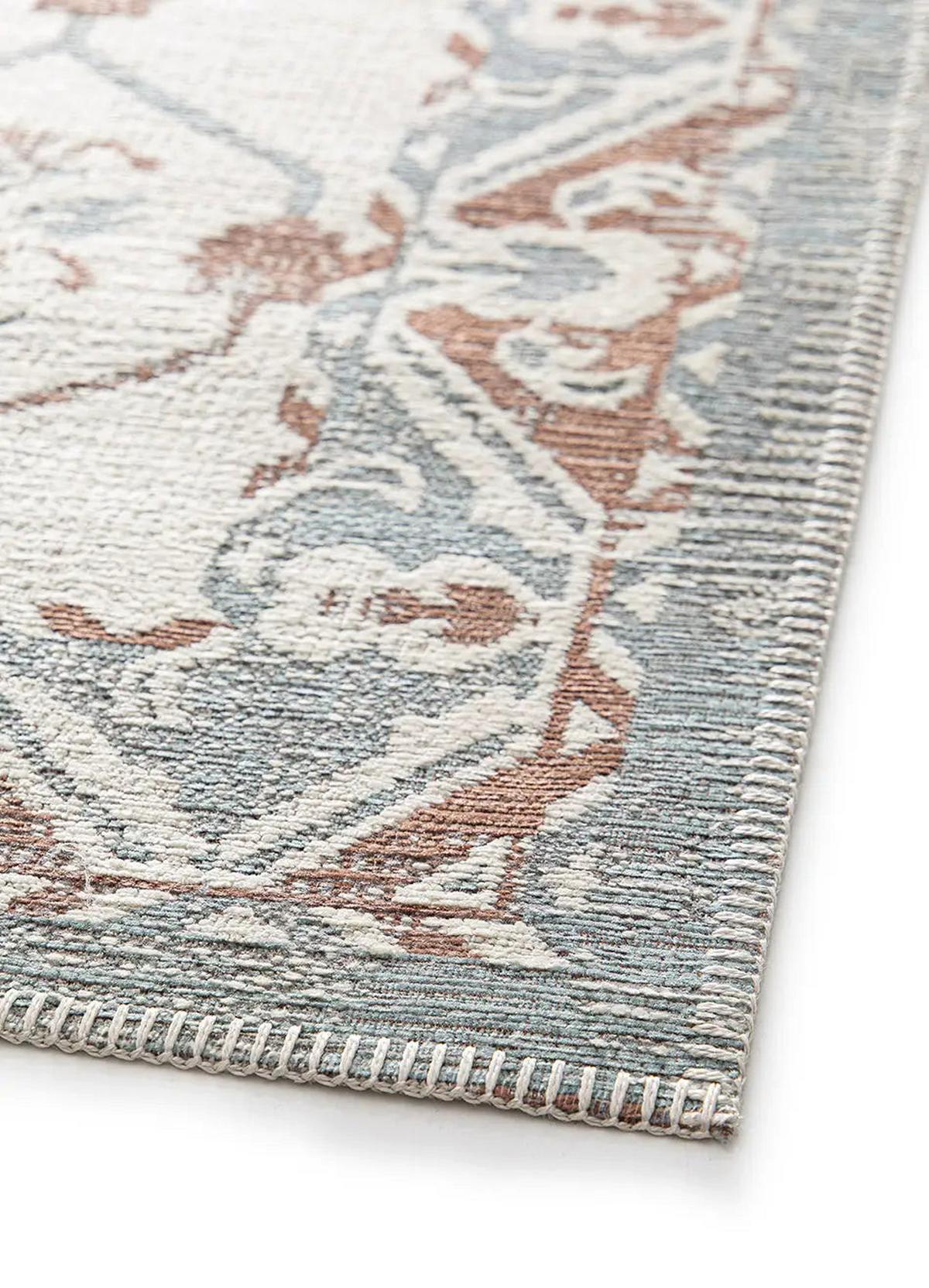 IN- & OUTDOOR-TEPPICH Blau / Kupfer Lua 80/150 cm - Blau/Kupferfarben, Textil (80/150cm) - Atticgo