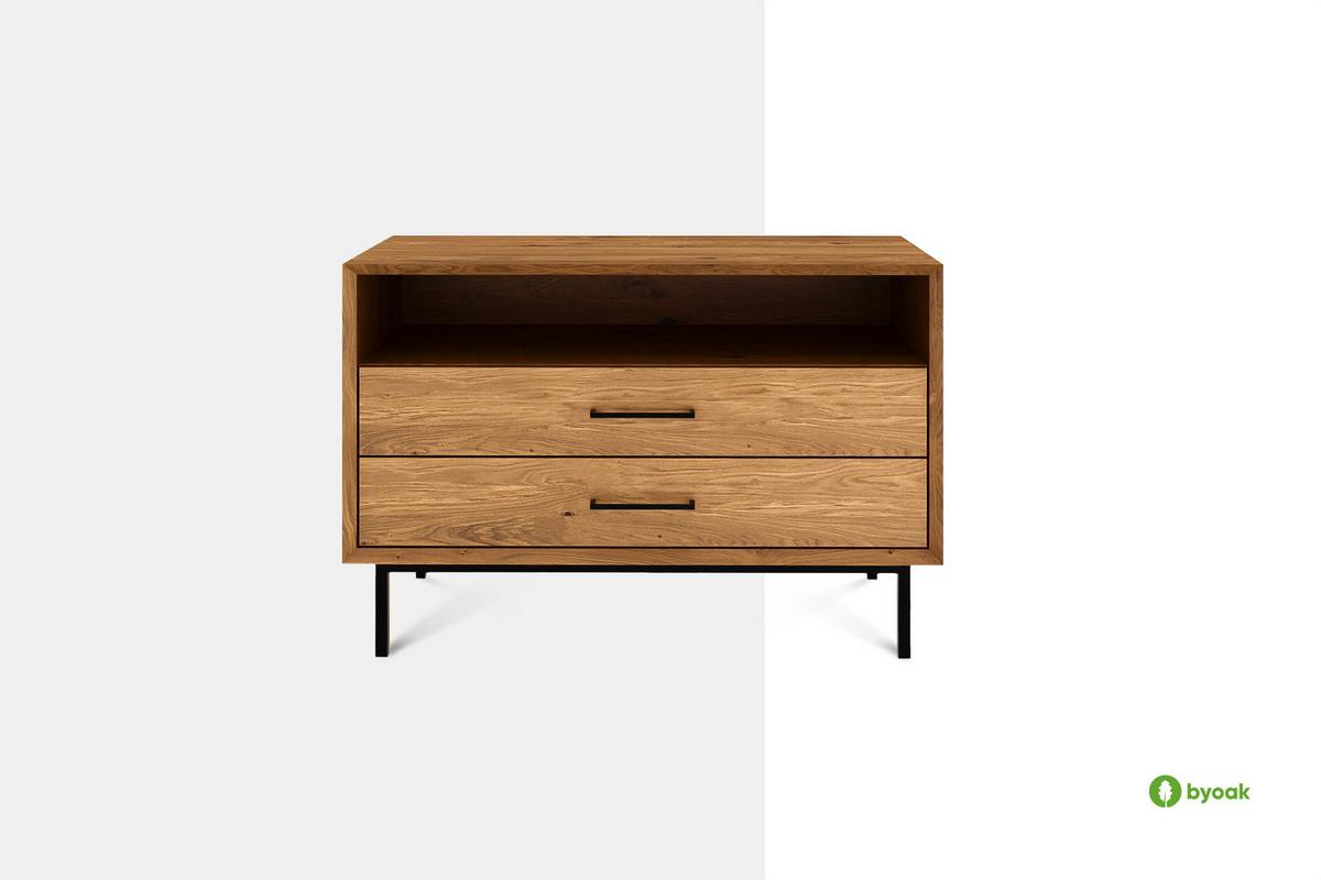 KOMMODE LEON Wildeiche - Wildeiche, Holz (97/65/45cm) - byoak