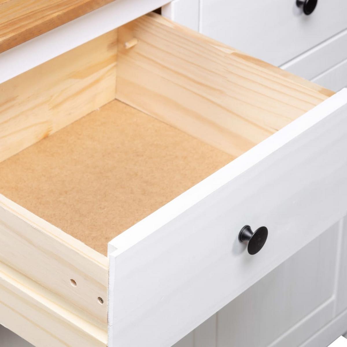 KOMMODE Torrez 80/40/93 cm - Weiß, Holzwerkstoff (80/93/40cm) - Nettlife