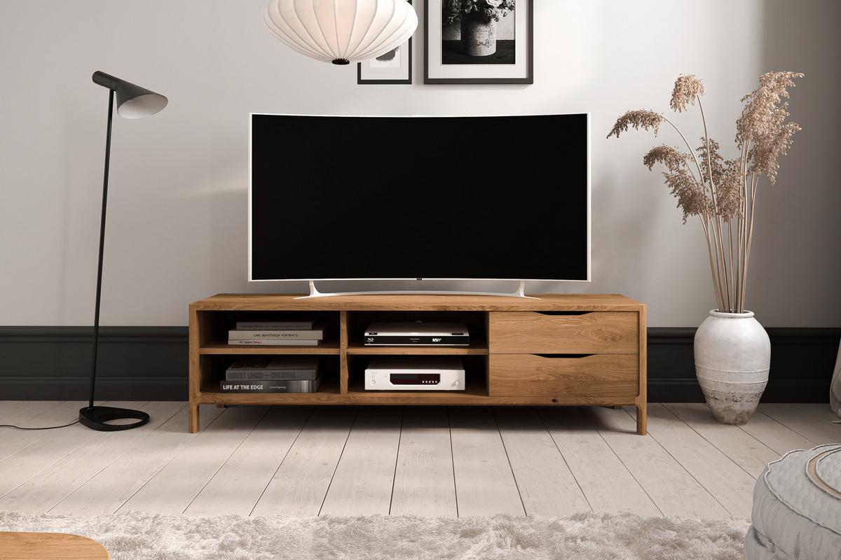 TV-SCHRANK PAUL Wildeiche - Wildeiche, Holz (160/48/50cm) - byoak