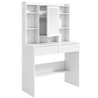 SCHMINKTISCH MDF Weiß - Weiß, Holzwerkstoff (40/144.7/90cm) - HOMCOM