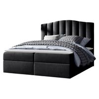 BOXBETT Lindos - H3 - Schwarz, Holz (160/200cm) - MIRJAN24