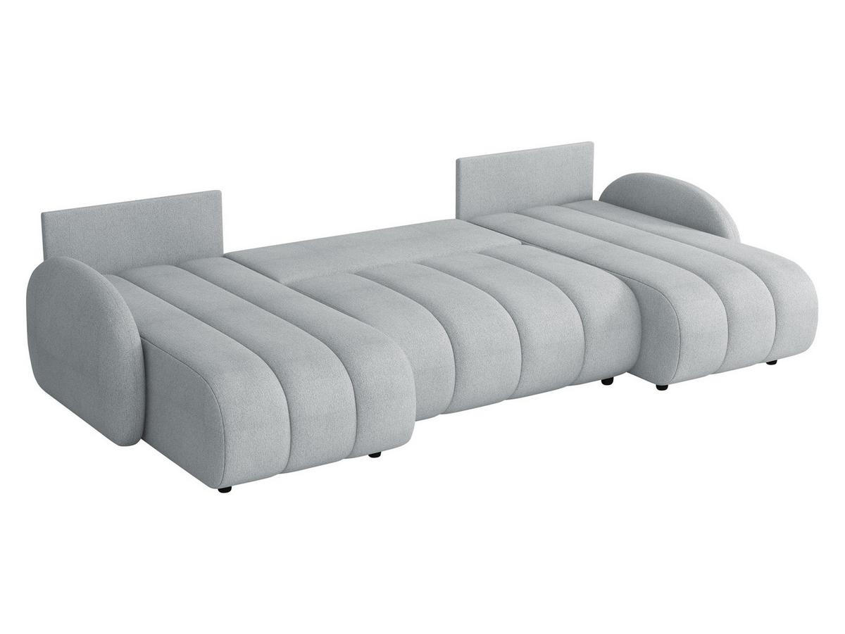 WOHNLANDSCHAFT Zara LC2rLC - Schwarz/Naturfarben, Holz/Kunststoff (318/88/160cm) - MIRJAN24