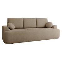 SCHLAFSOFA Velo - Hellbraun/Schwarz, Holz/Kunststoff (248/94/110cm) - MIRJAN24