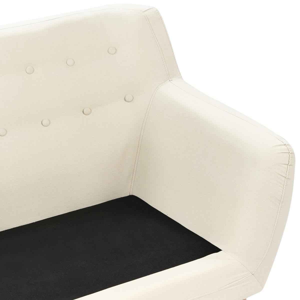 3-SITZER-SOFA hellbeige/hellbraun Motala - Hellbraun/Beige, Textil (182/76/83cm) - Beliani