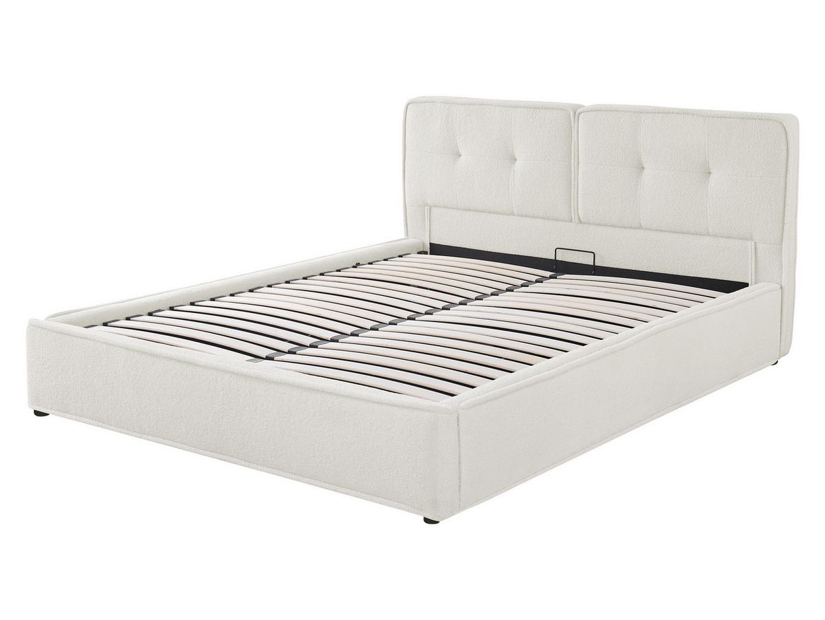 POLSTERBETT Zotik 160 8802 - Beige/Schwarz, Holzwerkstoff/Textil (160/200cm) - MIRJAN24