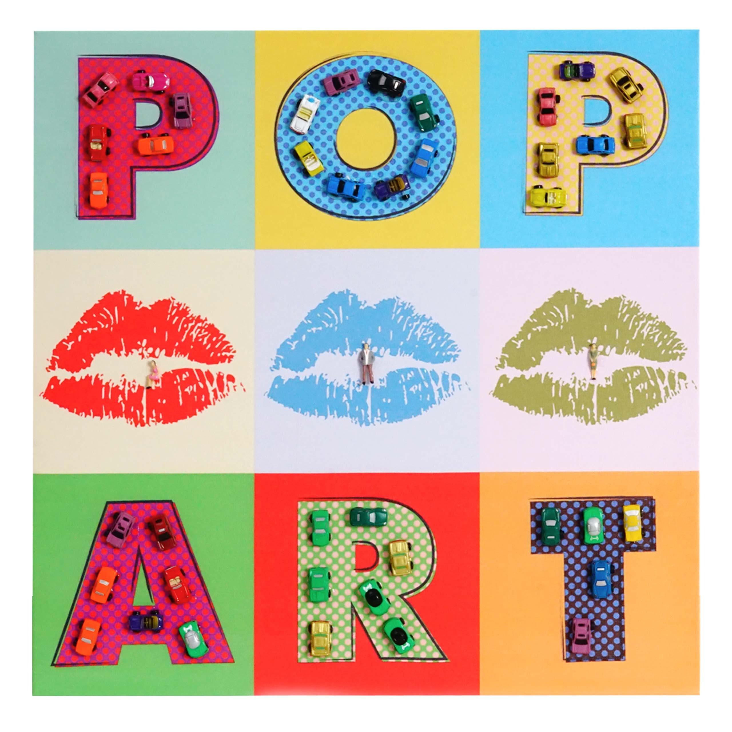 LEINWANDBILD POP ART + AUTOS Mehrfarbig - Multicolor, Textil (60/60cm) - MCW