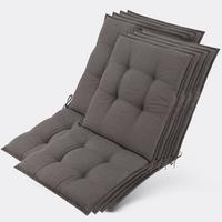 NIEDERLEHNERAUFLAGE Sun-NL 105x50x8cm Taupe (8tlg) - Naturfarben, Textil (50/8/100cm) - Beautissu 