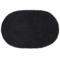KURZFLOR-TEPPICH Schwarz 160/230 cm Demirci - Schwarz, Naturmaterialien (160/230cm) - Beliani