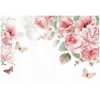 FOTOTAPETE Blumen Rosen Rosa Schlafzimmer 200x140 - Multicolor, Papier (200/140cm) - Wallarena