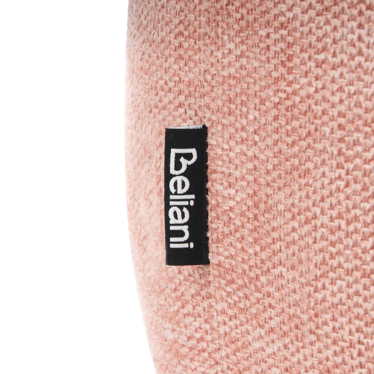 POLSTERBANK Stoff Rosa Juno - Beige, Textil (69/38/38cm) - Beliani