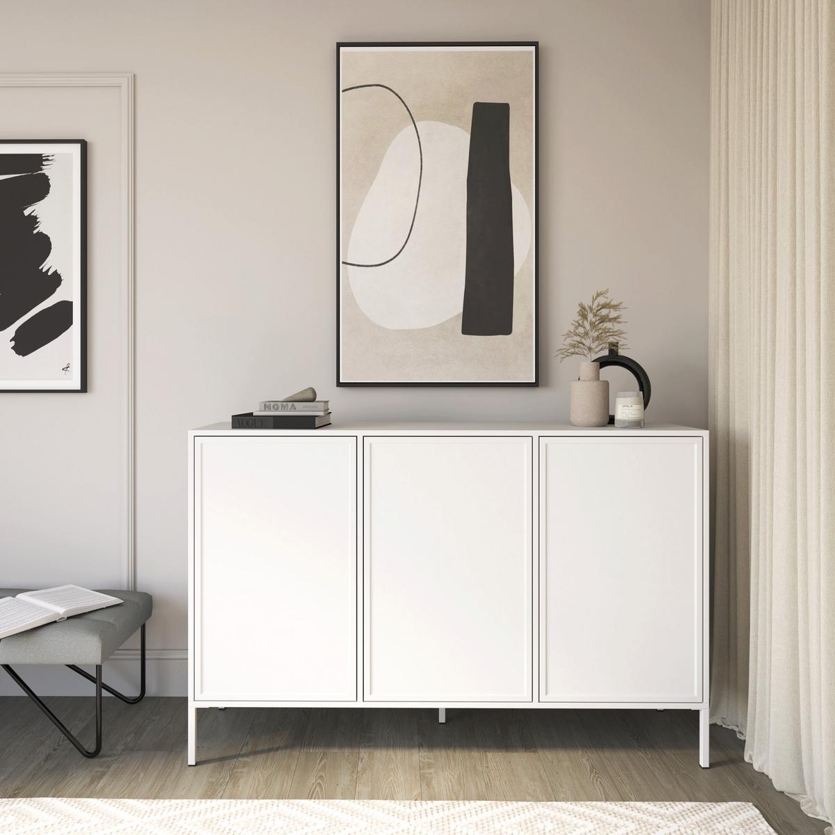 SIDEBOARD Velveto Weiß 150 cm - Weiß, Holzwerkstoff/Metall (150/86/40cm) - Selsey