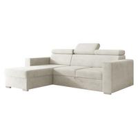 ECKSCHLAFSOFA Pedro 2rLC - Silberfarben/Naturfarben, Holz/Kunststoff (235/170cm) - MIRJAN24