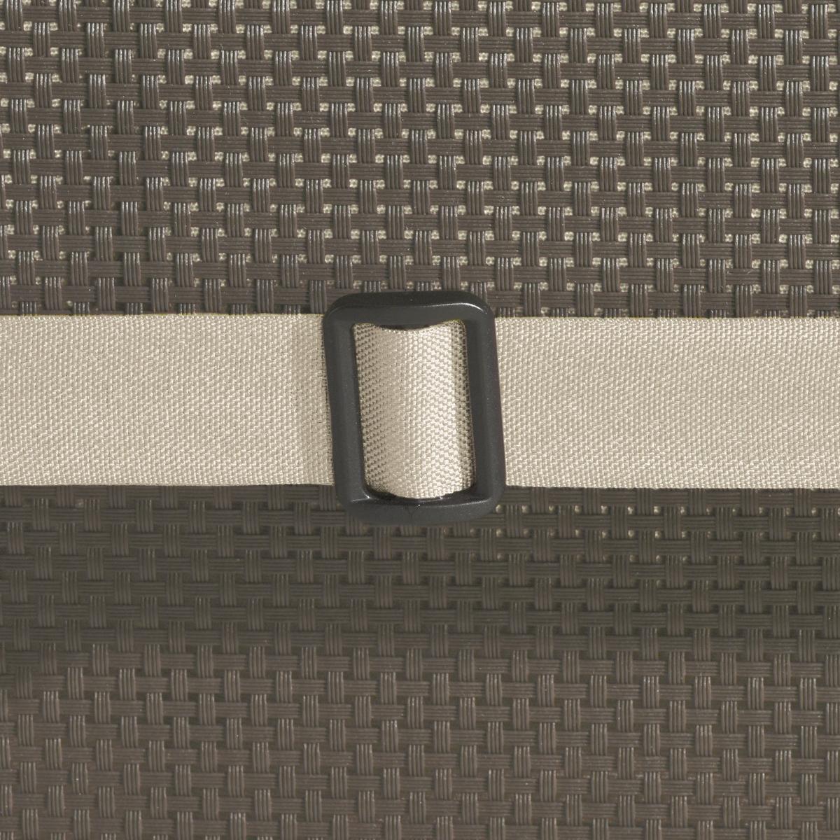 HOCHLEHNERAUFLAGE Flair HL 120/50/8cm Natur (4tlg) - Naturfarben, Textil (50/8/120cm) - Beautissu 