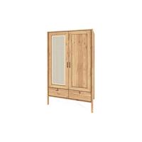 KLEIDERSCHRANK MIT SCHUBLADE INA Wildeiche - Beige, Holz (108/175/60cm) - byoak