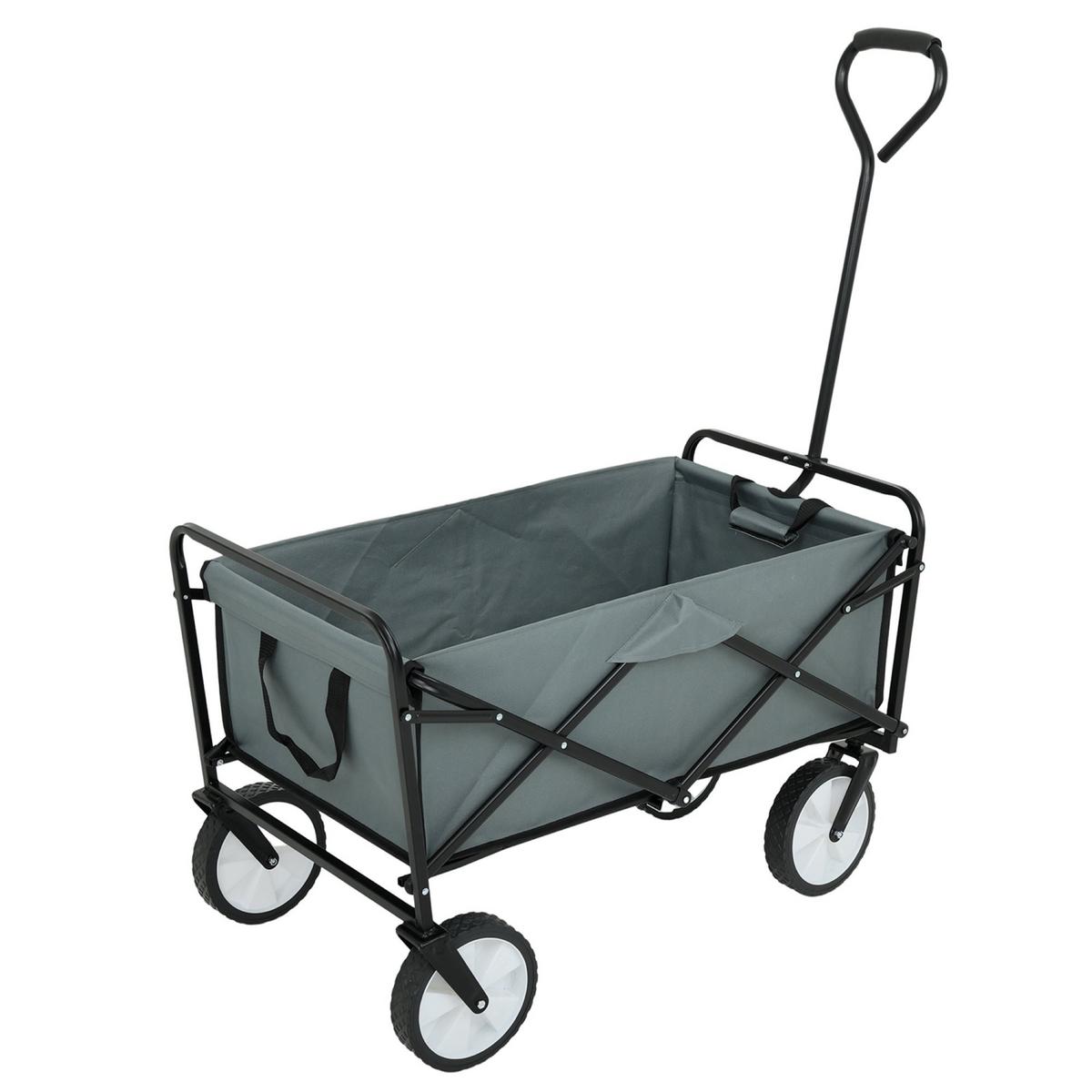 BOLLERWAGEN Faltbar, Strandwagen mit 110 kg Tragkraft - Grau, Textil (50/59/50cm) - RAUMHIRSCH FURNITURE