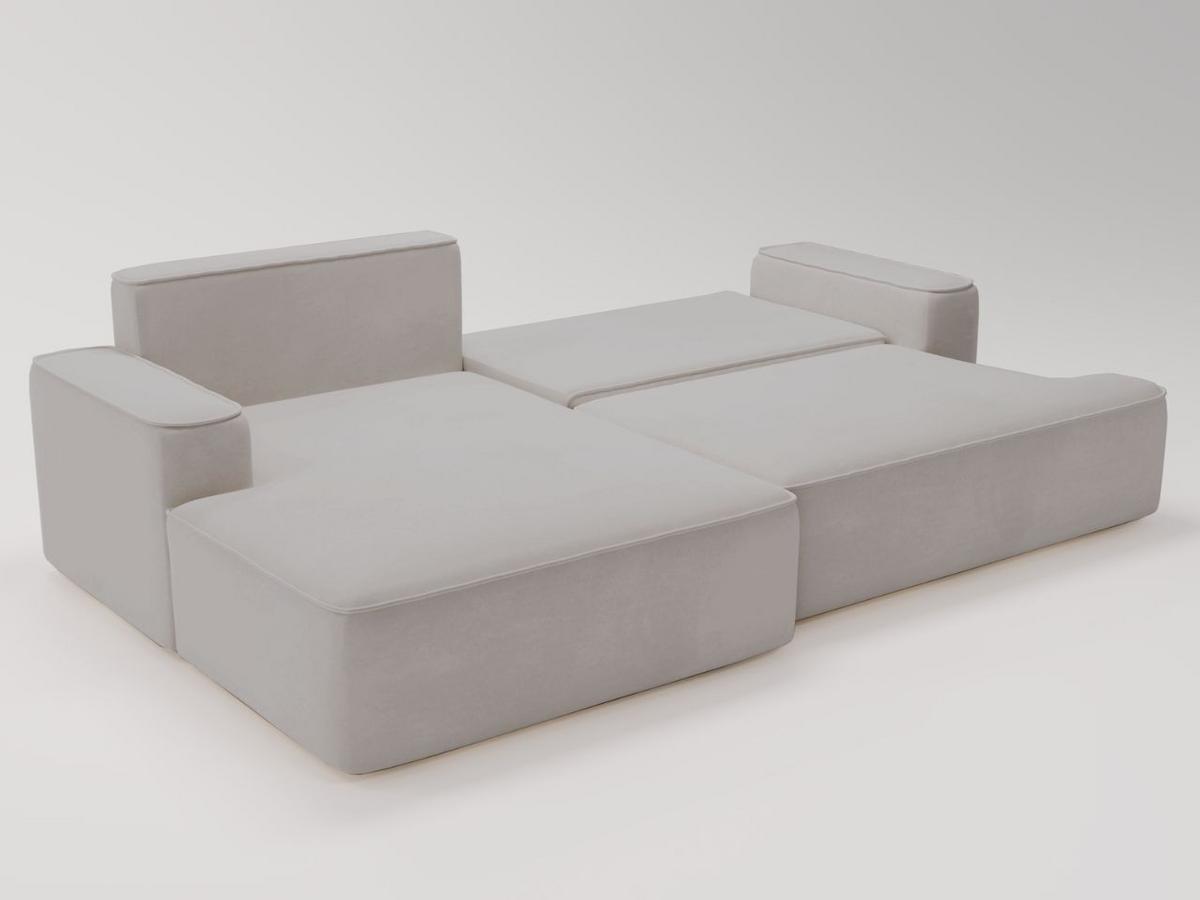 ECKSOFA California Hellgrau Links - Hellgrau, Holz/Textil (165/270cm) - Graingold