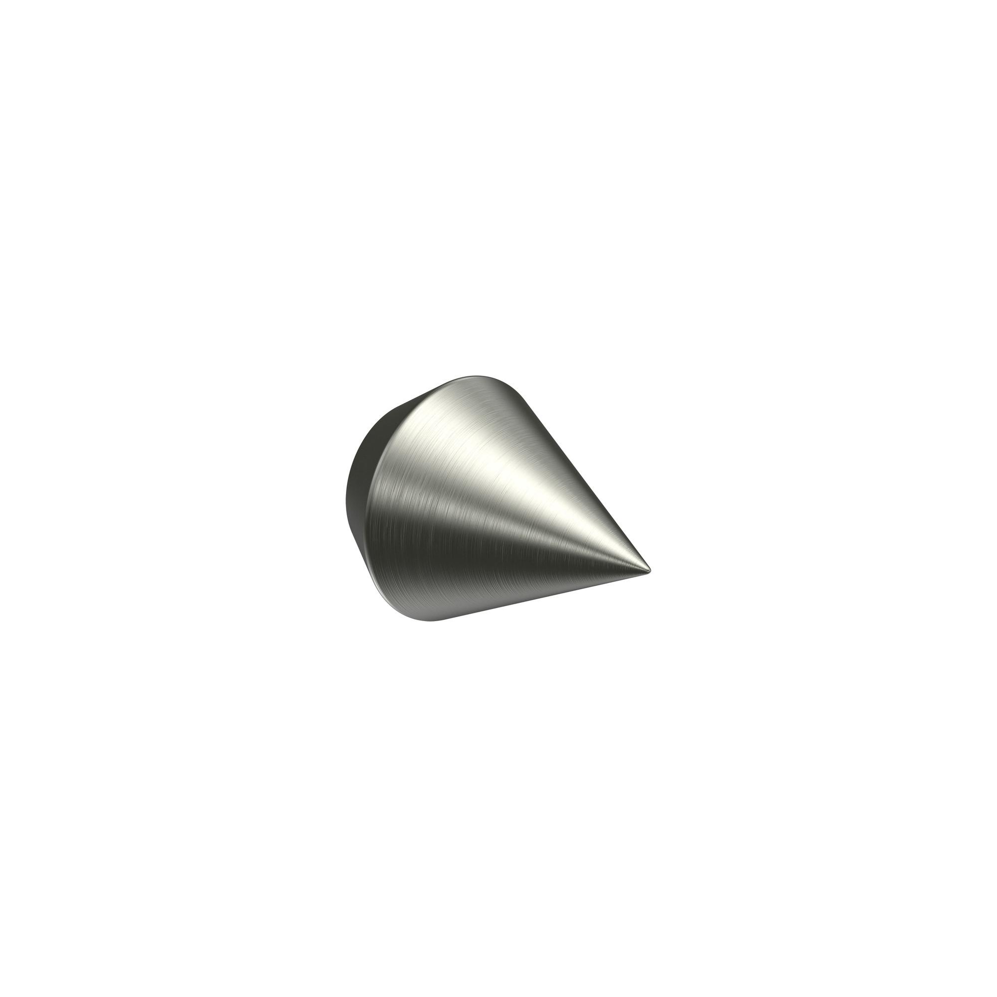ENDSTÜCKE FÜR GARDINENSTANGEN 16 mm Ø, Castello Edelstahl-Optik, Packung 2 Stück - Edelstahlfarben, Metall (3.6/2.9/2.9cm) - INTERDECO