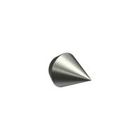 ENDSTÜCKE FÜR GARDINENSTANGEN 16 mm Ø, Castello Edelstahl-Optik, Packung 2 Stück - Edelstahlfarben, Metall (3.6/2.9/2.9cm) - INTERDECO