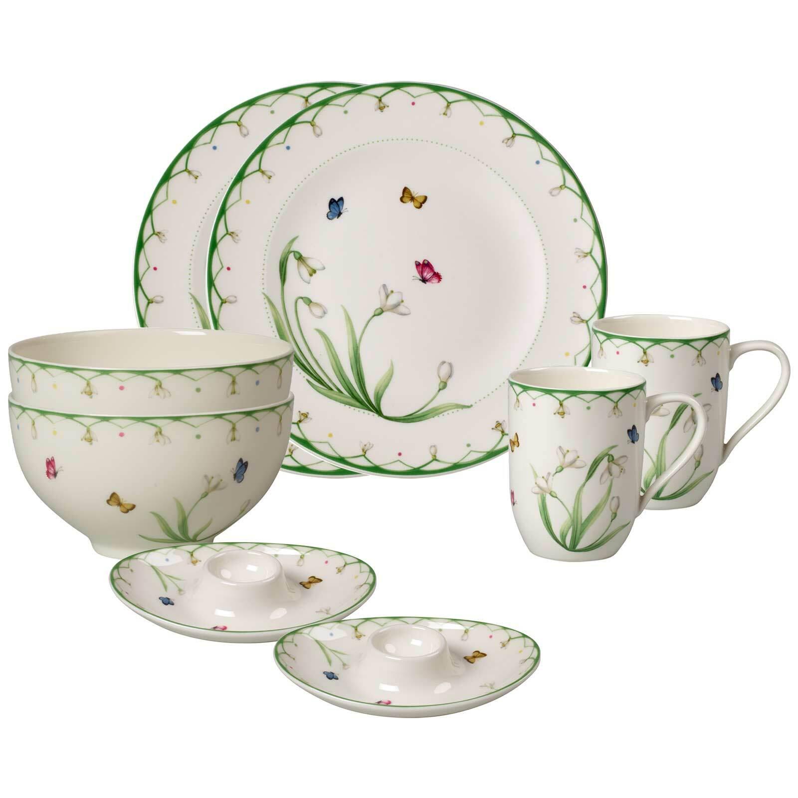BREAKFAST FOR TWO 8-TEILIG Colourful Spring bunt 8-tlg. - Multicolor, Keramik (2/2/2cm) - Villeroy & Boch