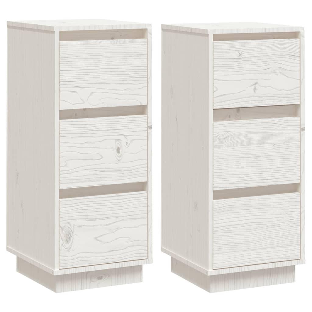 KOMMODE Gibson 34/32/75 cm 2er-Set - Weiß, Holzwerkstoff (34/75/32cm) - Nettlife