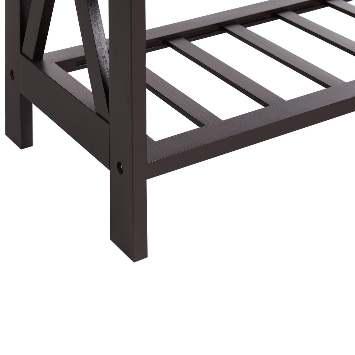 WEINREGAL Schwarz Rothesay - Schwarz, Holzwerkstoff (73/90/29cm) - Beliani
