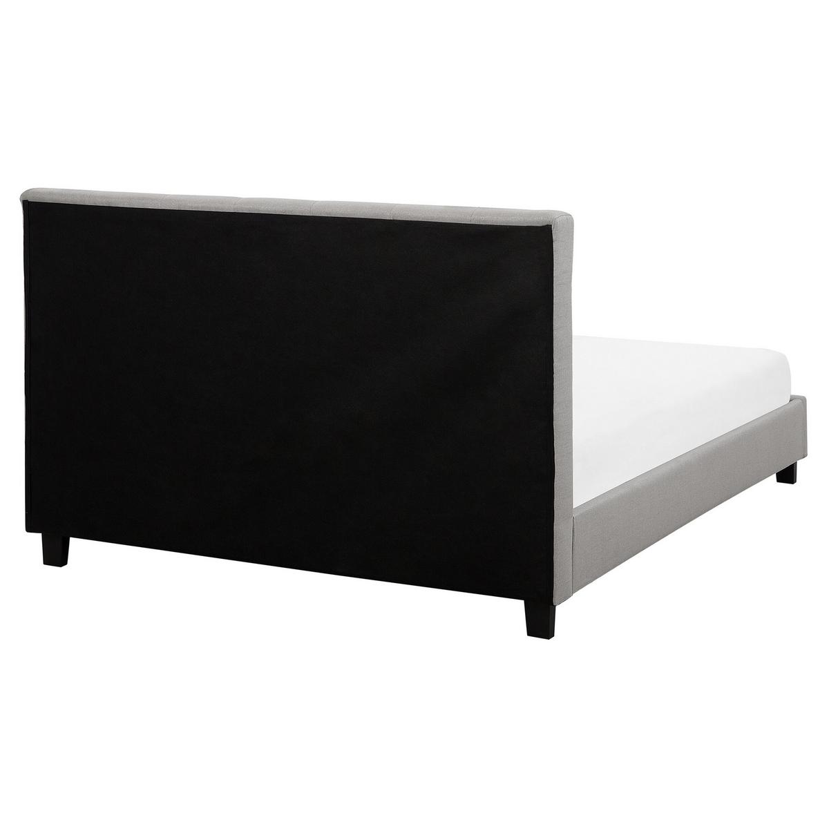 WASSERBETT 160x200 cm Grau La Rochelle - Hellgrau, Textil (160/200cm) - Beliani