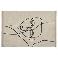 KURZFLOR-TEPPICH Nuru 200/140 cm - Beige, Textil (140/200cm) - Beliani