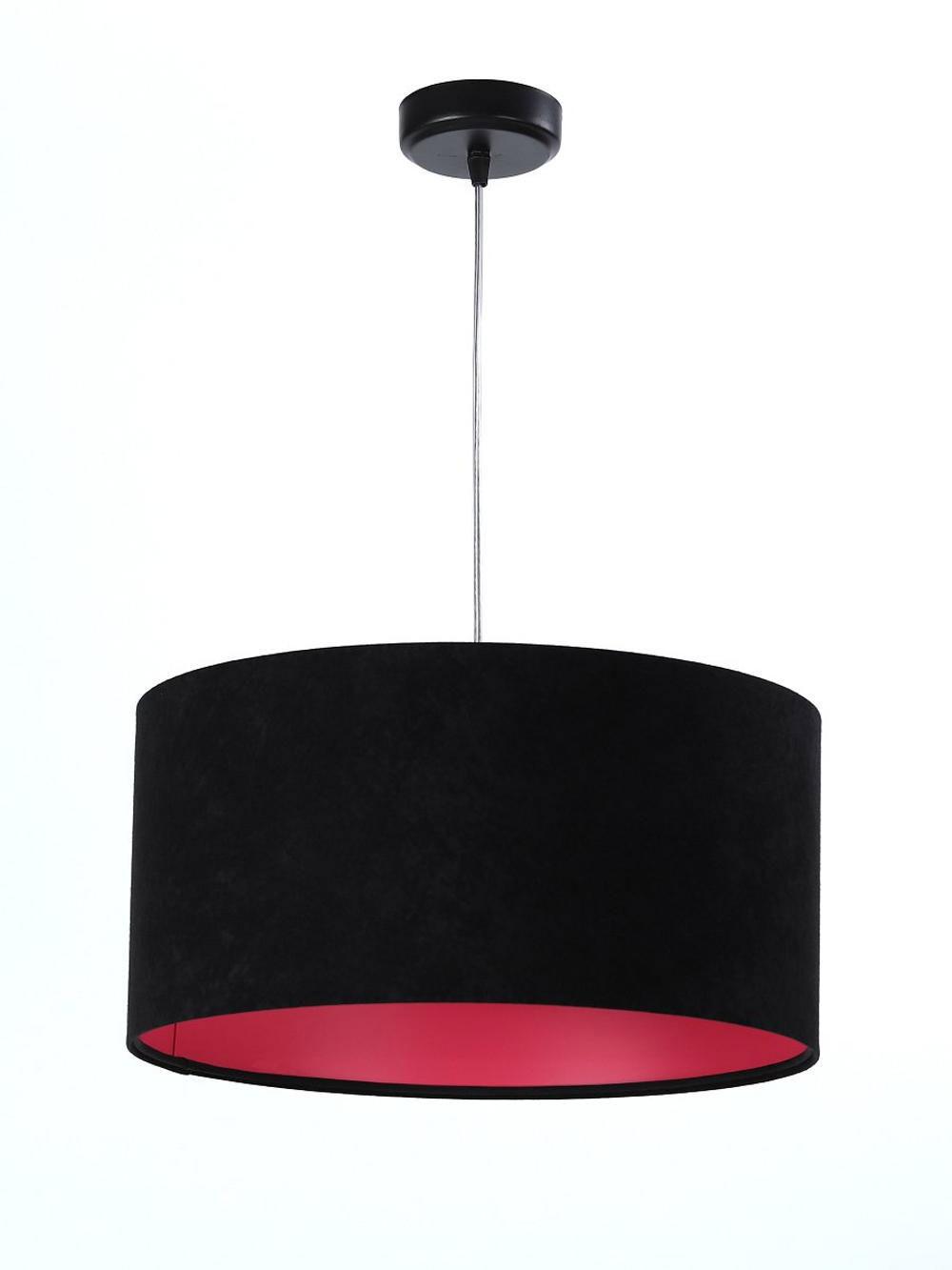 HÄNGELEUCHTE Rosa 40/20 cm - Pink/Schwarz, Kunststoff (40/0.6/20cm) - ONZENO