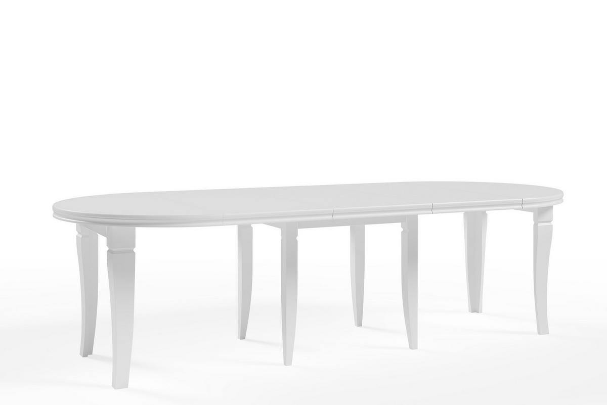 ESSTISCH TINO Ausziehbar 110 - 260 / 110 x 77 cm - Weiß, Holz (110/110/77cm) - MASSENO