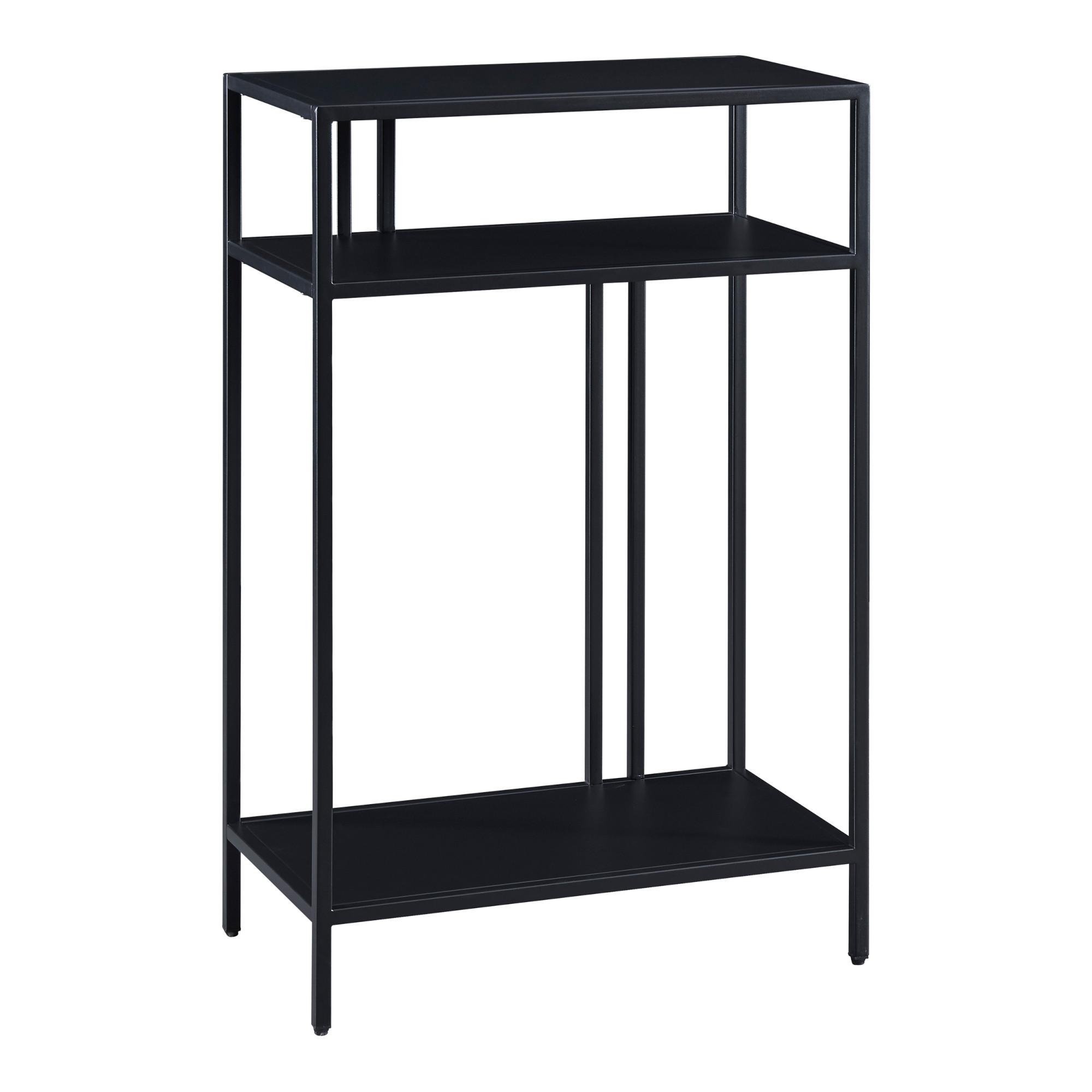 KONSOLENTISCH Kumlinge - Schwarz, Metall (30/55/85cm) - [en.casa]