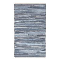 FLICKENTEPPICH aus Recycling-Denim 150/240 cm - Blau, Textil (150/240cm) - Homescapes