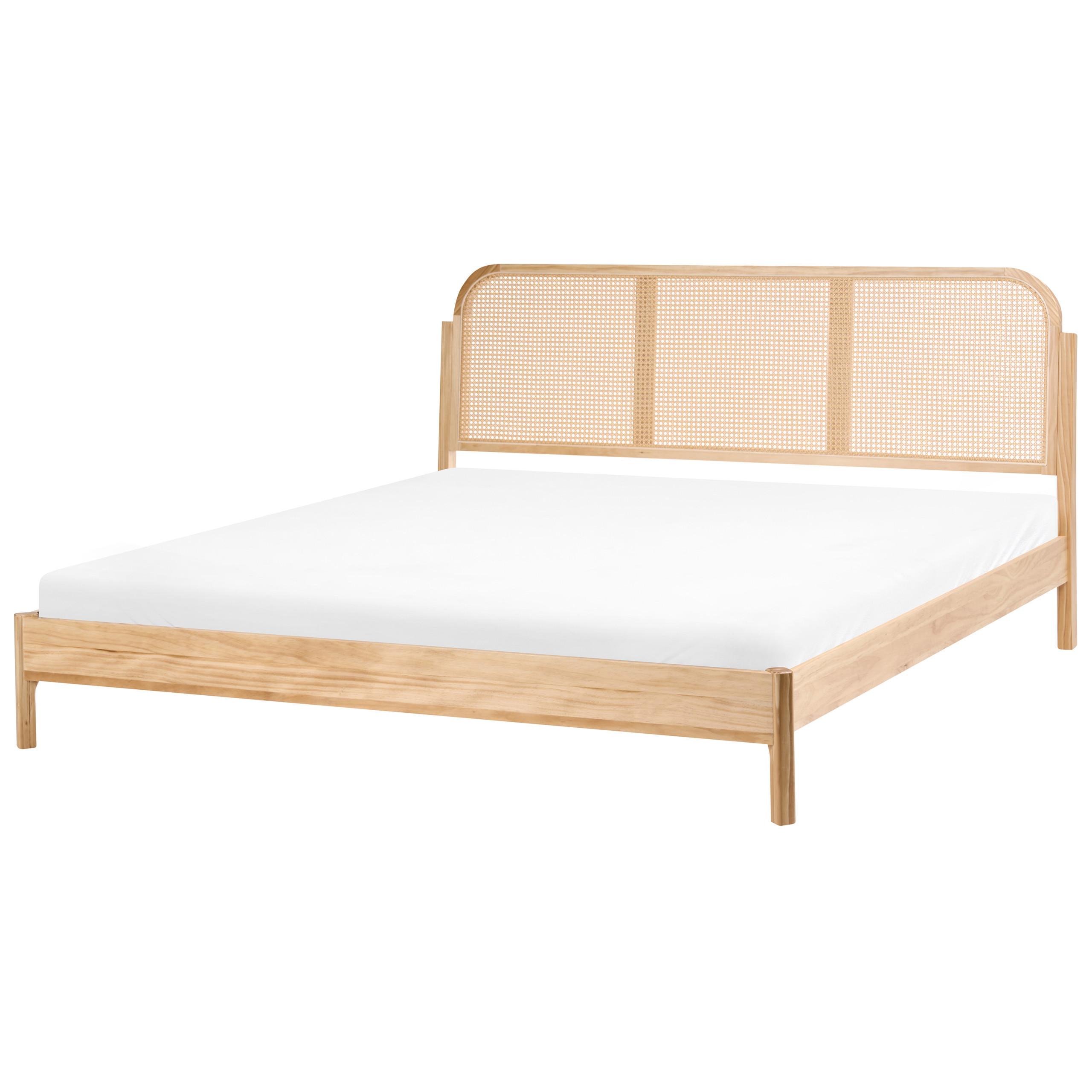 BETT mit Lattenrost 180/200 Kiefernholz Hellbraun Archail - Hellbraun, Holz (180/200cm) - Beliani