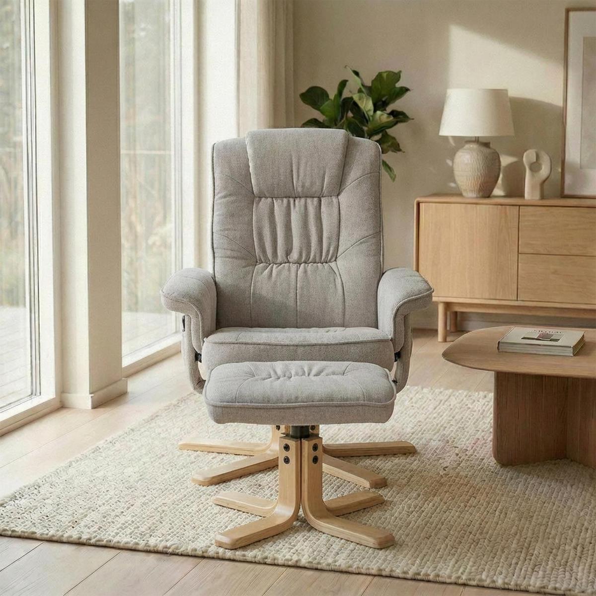 RELAXSESSEL CHARLY grau - Grau, Textil (76/87/61cm) - IDIMEX
