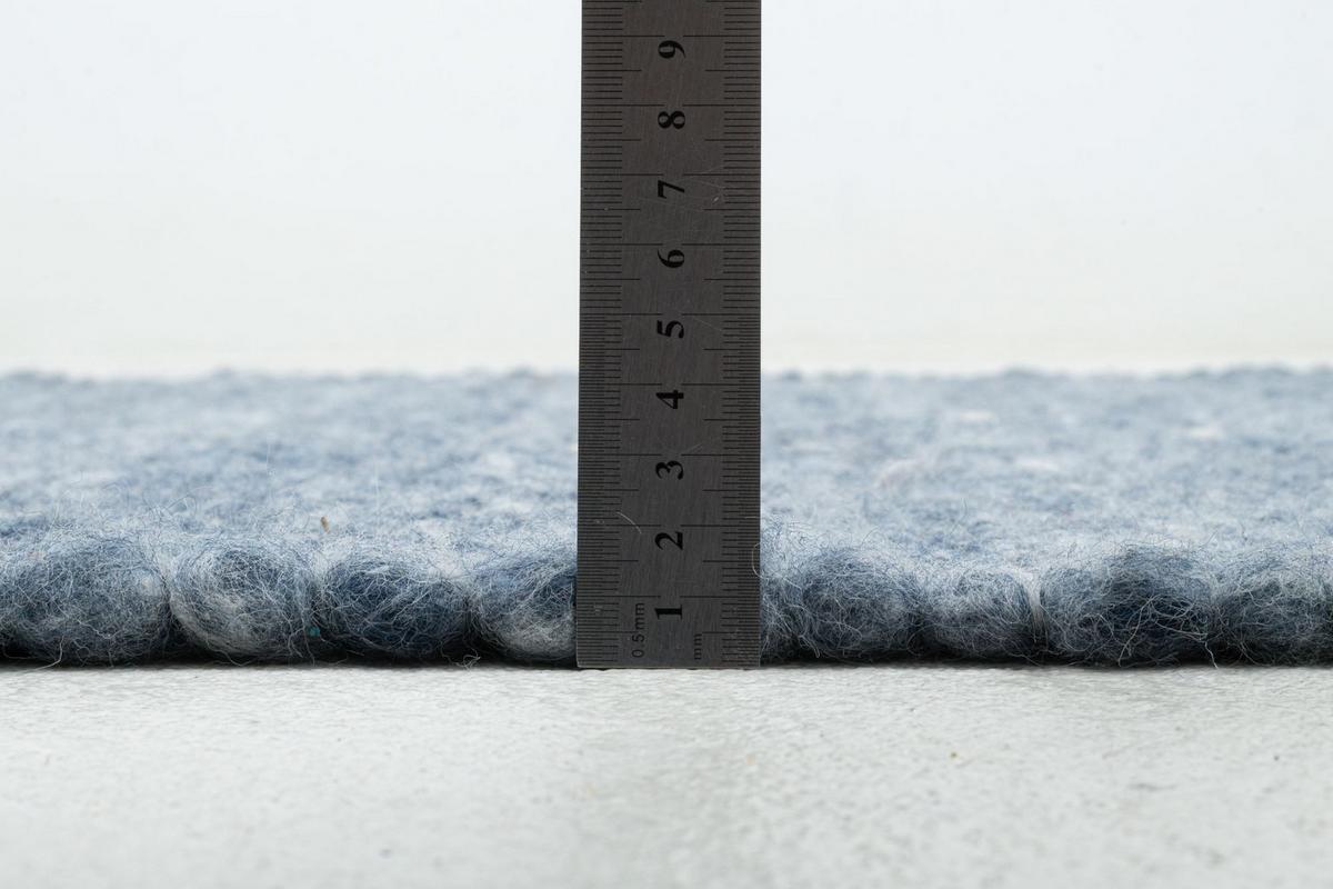 HANDWEBTEPPICH Alm-Freude 60x90 cm - Blau, Textil (60/90cm) - THEKO
