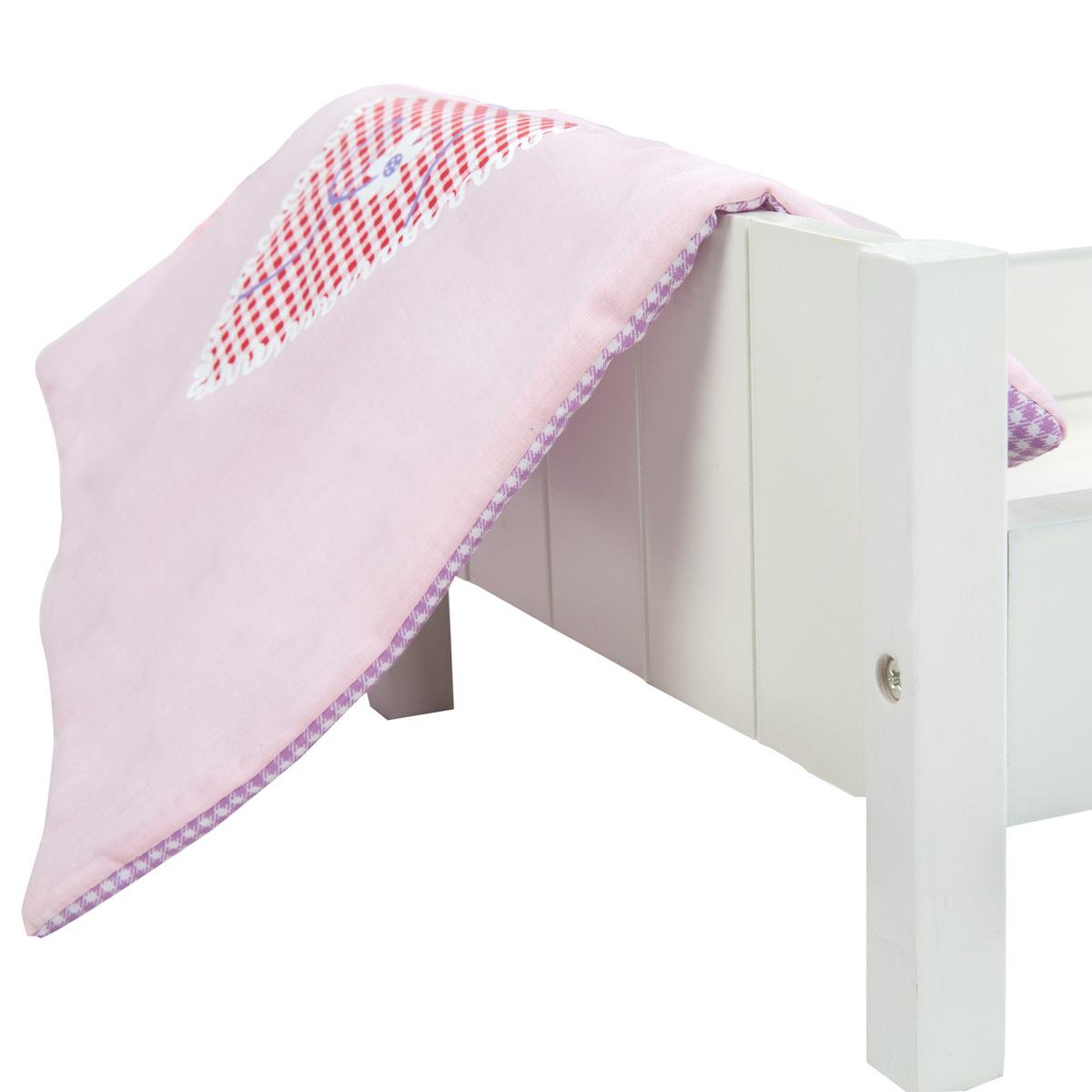 PUPPENSTANDBETT Fienchen - Weiß, Holzwerkstoff (30/60/52cm) - Roba