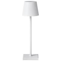 LED-TISCHLEUCHTE Weiß Baceiro - Weiß, Metall (10/10/38cm) - Beliani