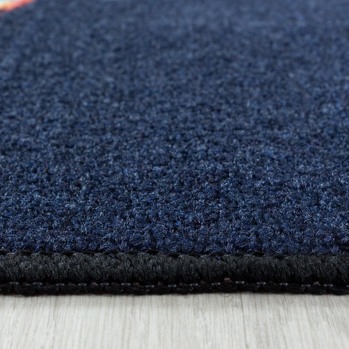KINDERTEPPICH TRAUN, mit Weltraum-Motiv, Marineblau, 160 x 230 cm - Blau, Textil (230/160cm) - KADIMA DESIGN