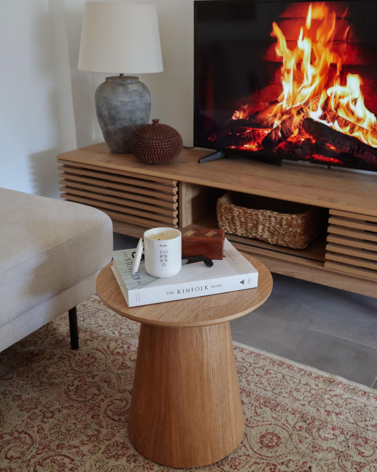 BEISTELLTISCH Helle Esche Wenlock - Braun, Holz (41/41/43cm) - Beliani