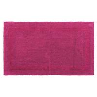 BADEMATTE 50/80 cm, 100% Baumwolle, wendbar - Magenta, Textil (50/80cm) - Homescapes